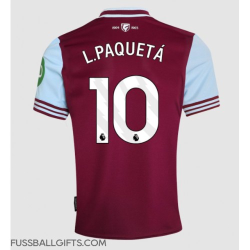 West Ham United Lucas Paqueta #10 Fußballbekleidung Heimtrikot 2024-25 Kurzarm